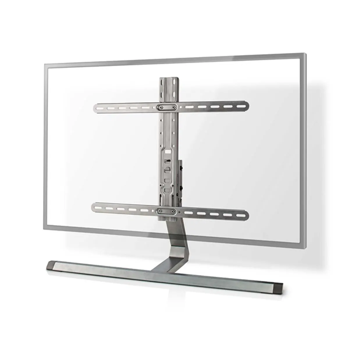 NEDIS TVSM5120GY TV állvány 37-75" kábelvezetés VESA 200x200-600x400 max 40 kg 5 magasság +5°-10° döntés 35° forgás #1