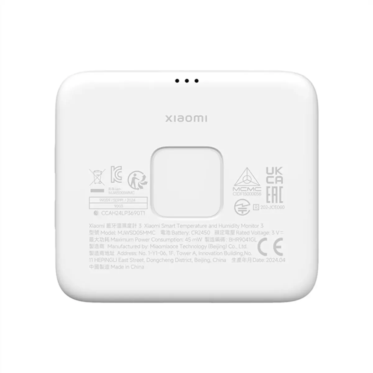 Xiaomi BHR9041GL Hőmérséklet- és páratartalom monitor 3 Bluetooth Mi Home LCD #2