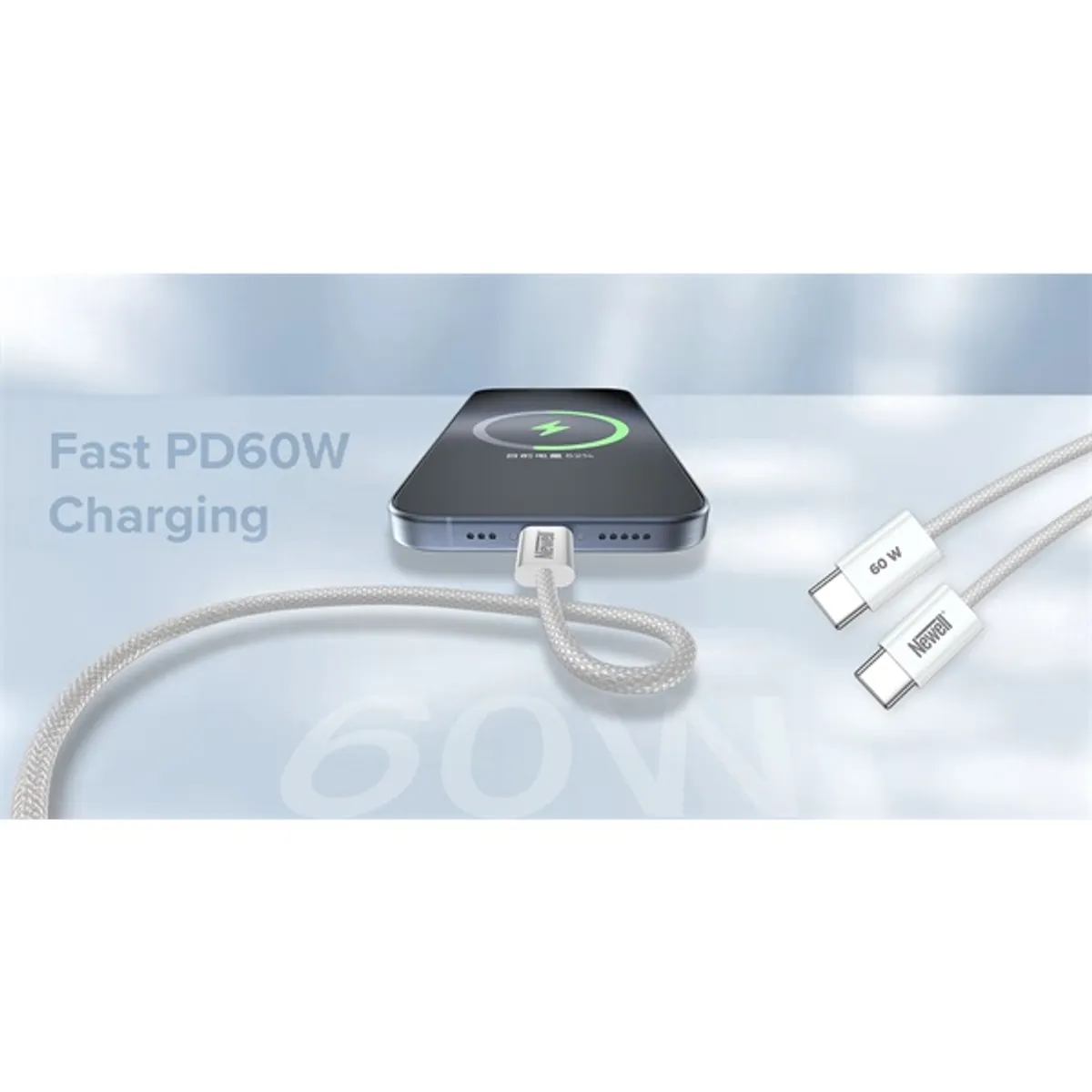 Newell NL4442 USB-C kábel 60W 2 m #4