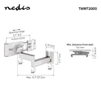NEDIS TWMT200SI Táblagépkonzol 7-12" 360° forgatható dönthető fehér-ezüst #5