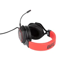 KONIX KX-UFC-PGHR-PC UFC 7.1 fejhallgató USB sztereó mikrofonos fekete-piros #3