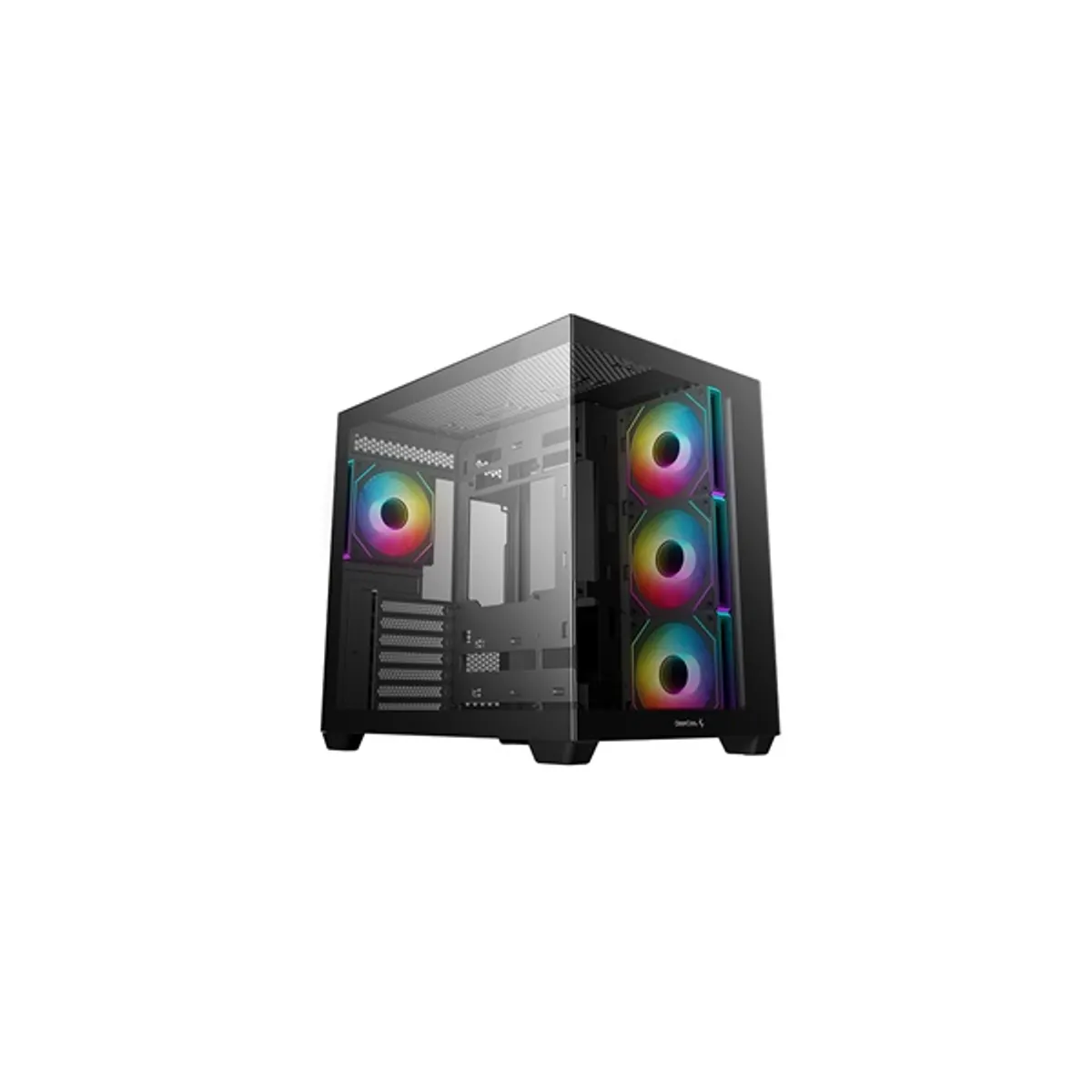 DEEPCOOL R-CG530-BKADA4-G-1 CG530 4F ablakos fekete 2x 3,5" 2x 2,5" USB3.0 USB-C Audio 4x PWM ARGB elől 3x120mm hátul 1x120mm #1