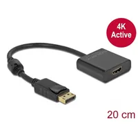 Delock 63585 DisplayPort 1.2 to HDMI aktív fekete 4K 30 Hz