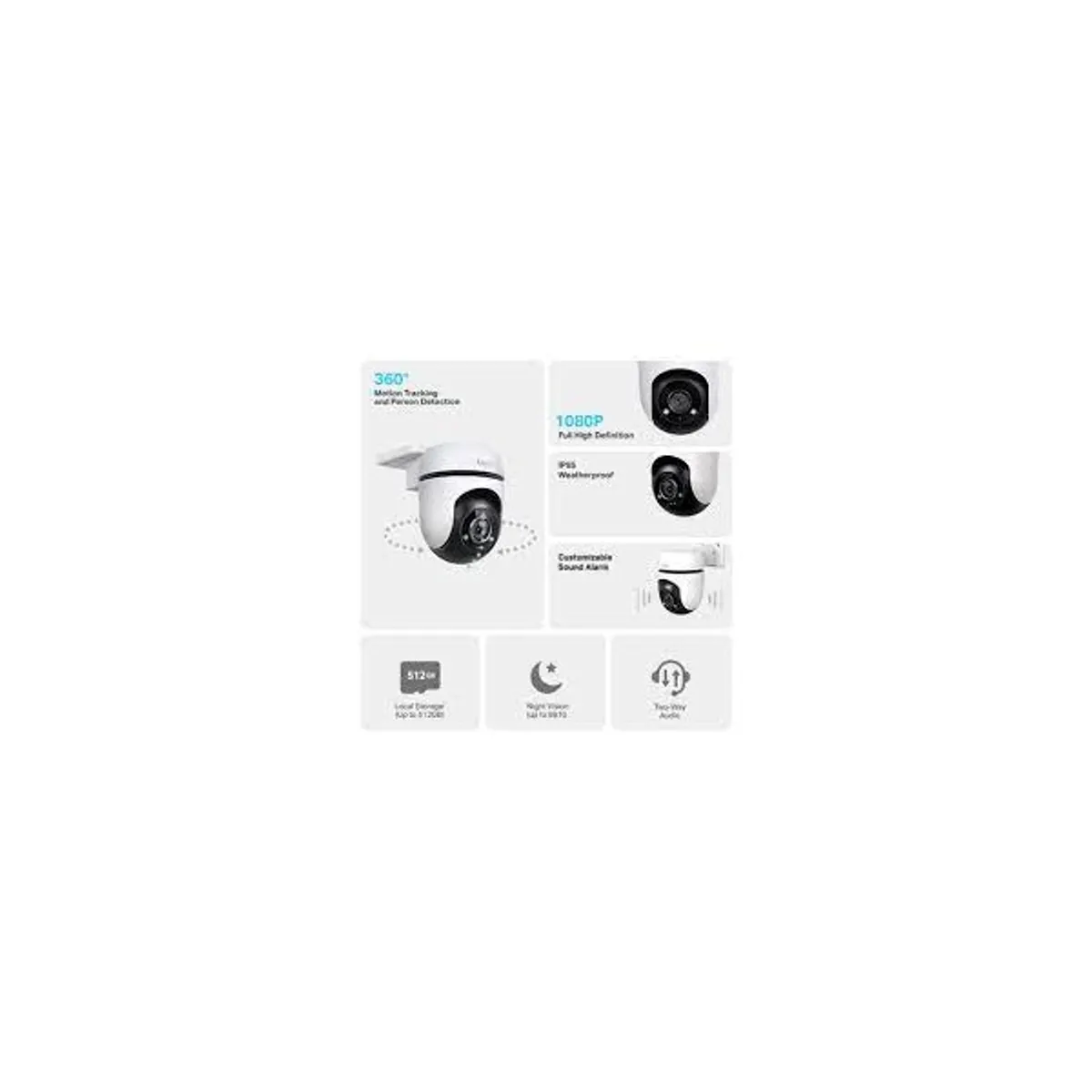 TP-LINK TAPO C500 kültéri forgatható 1080p Full HD 2.4 GHz WiFi IP65 éjjellátás 30 m #2