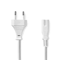 Nedis CEGL11040WT30 tápkábel IEC-320-C7 2x0,75 mm2 3 m fehér #2