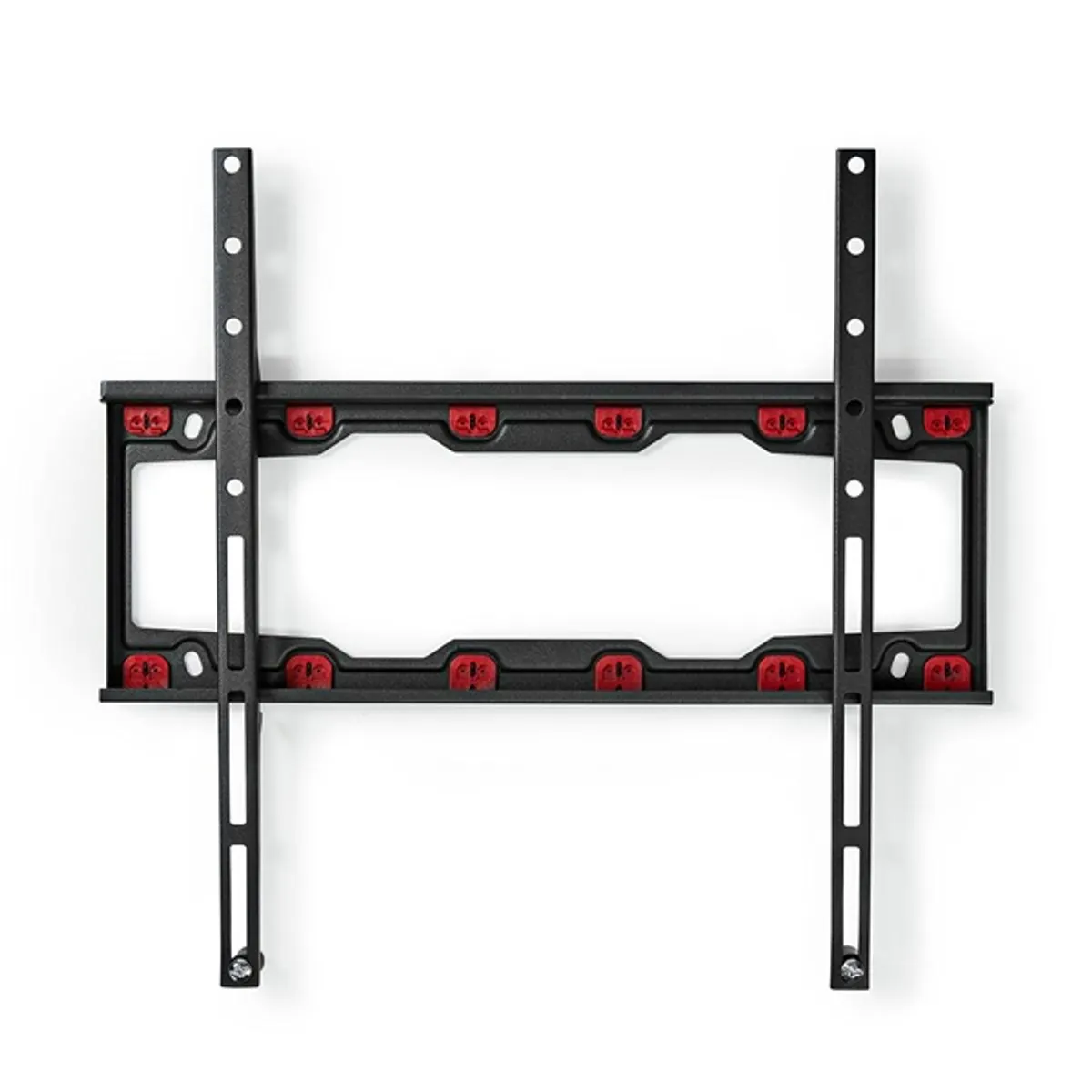 NEDIS TVWM4030BK rögzített TV-tartó gipszkartonhoz 23–55" csavarok nélküli szerelés max. 35 kg, VESA 75x75–400x400, 28 mm, automatikus reteszelés #1