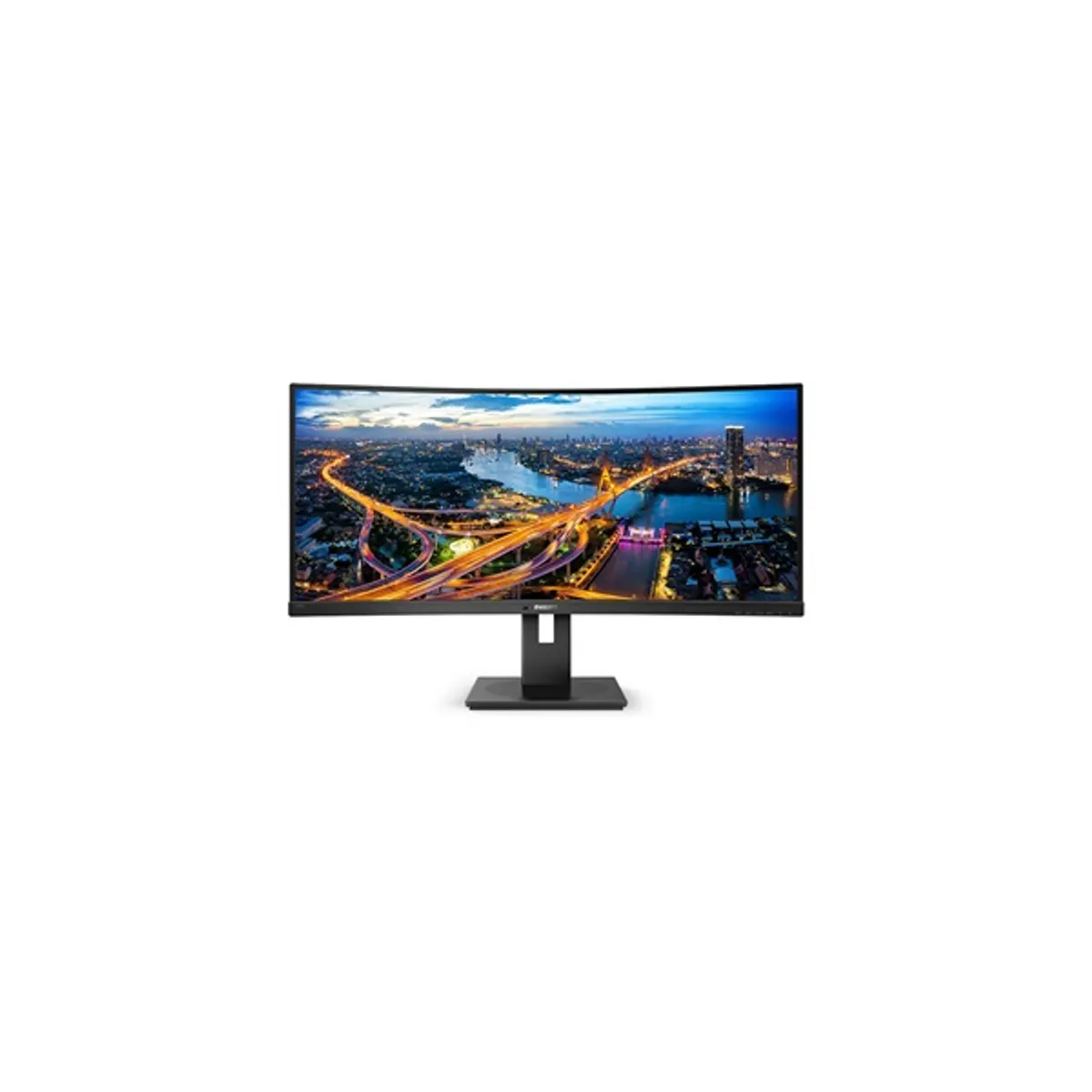 PHI MON 345B1C/00 34" ívelt kijelző 3440x1440 21:9 VA 100 Hz HDMI DP USB-C USB hub 4 portok beépített hangszóró VESA 100x100 #1