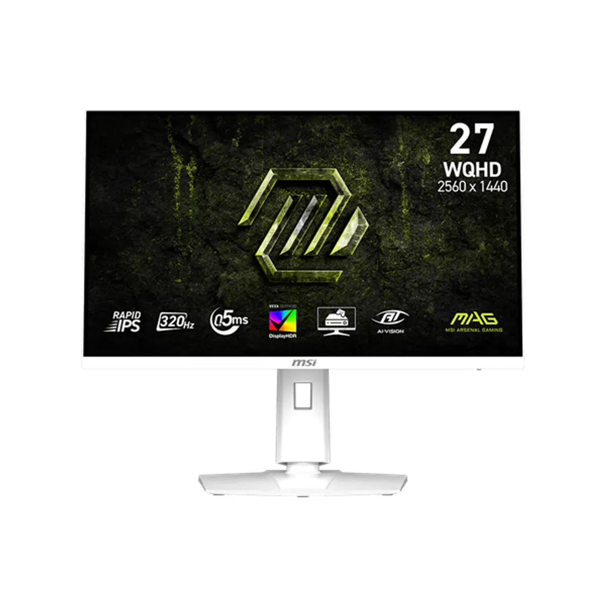 MSI DT 9S6-3CE49H-028 Rapid IPS 27" 2560x1440 320 Hz 0.50 ms 178° VESA 100x100 HDMI DP fehér #1