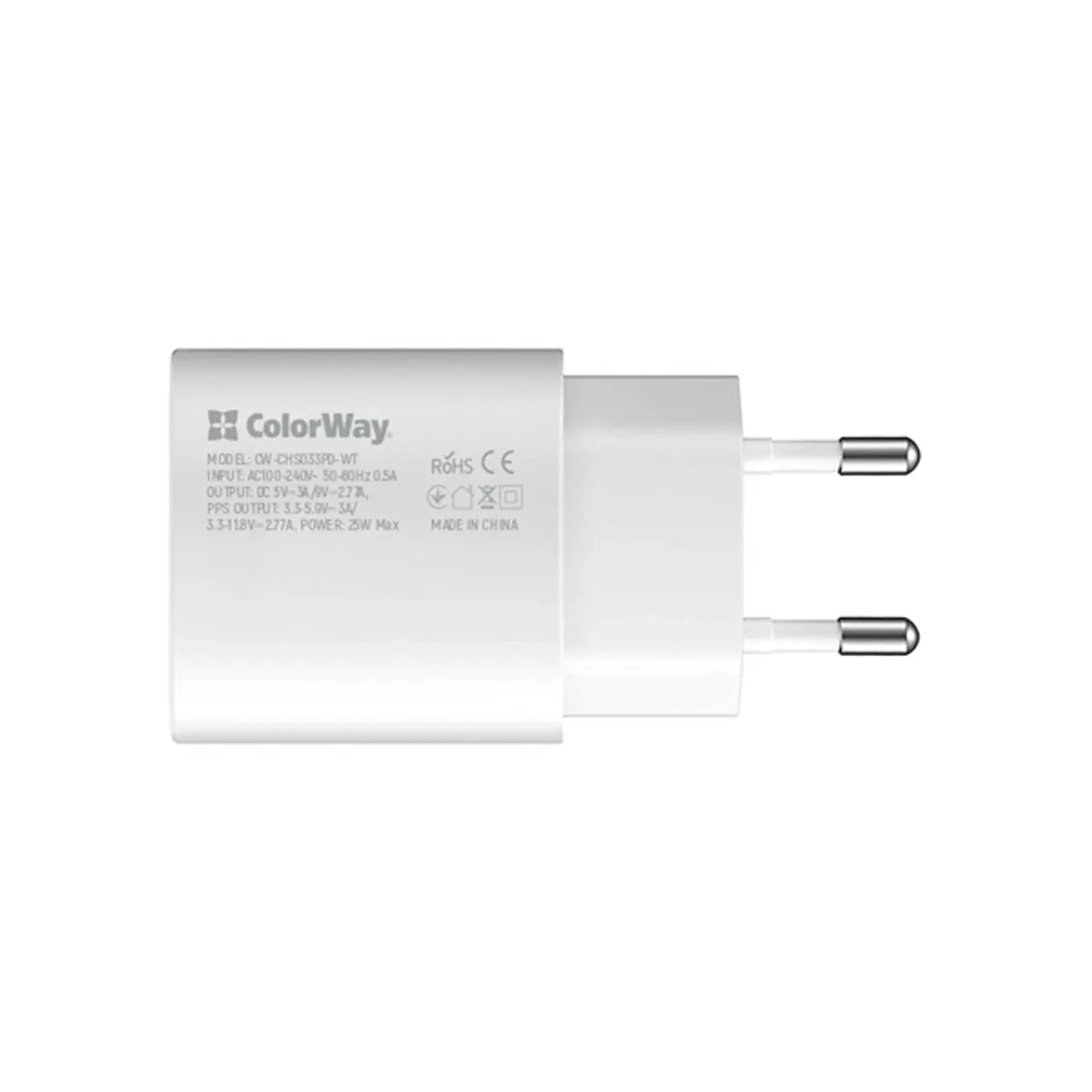 COLORWAY CW-CHS033PD-WT USB-C töltő PD 3.0 PPS 25W fehér #3