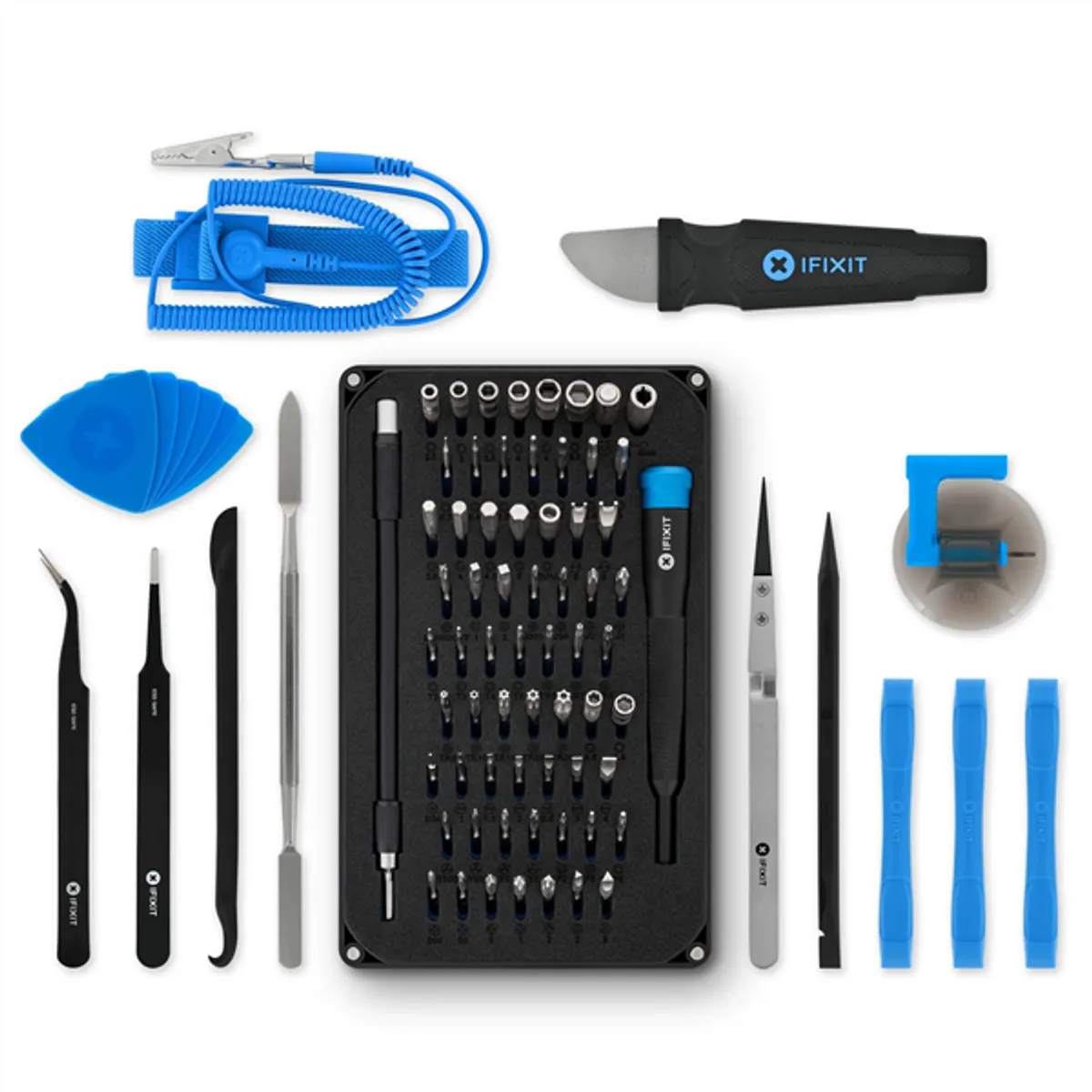 iFixit EU145307-4 Pro Tech Toolkit 64 bites bitkészlet S2 acél ESD karkötő #1