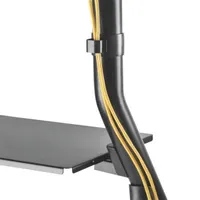 TECHLY ICA-TR38 gurulós padlóállvány 60"-105" TV-hez, max 100 kg, VESA 1000x600, belső kábelkezelés, polc 280x634 mm, 4 kerék, fekete #7