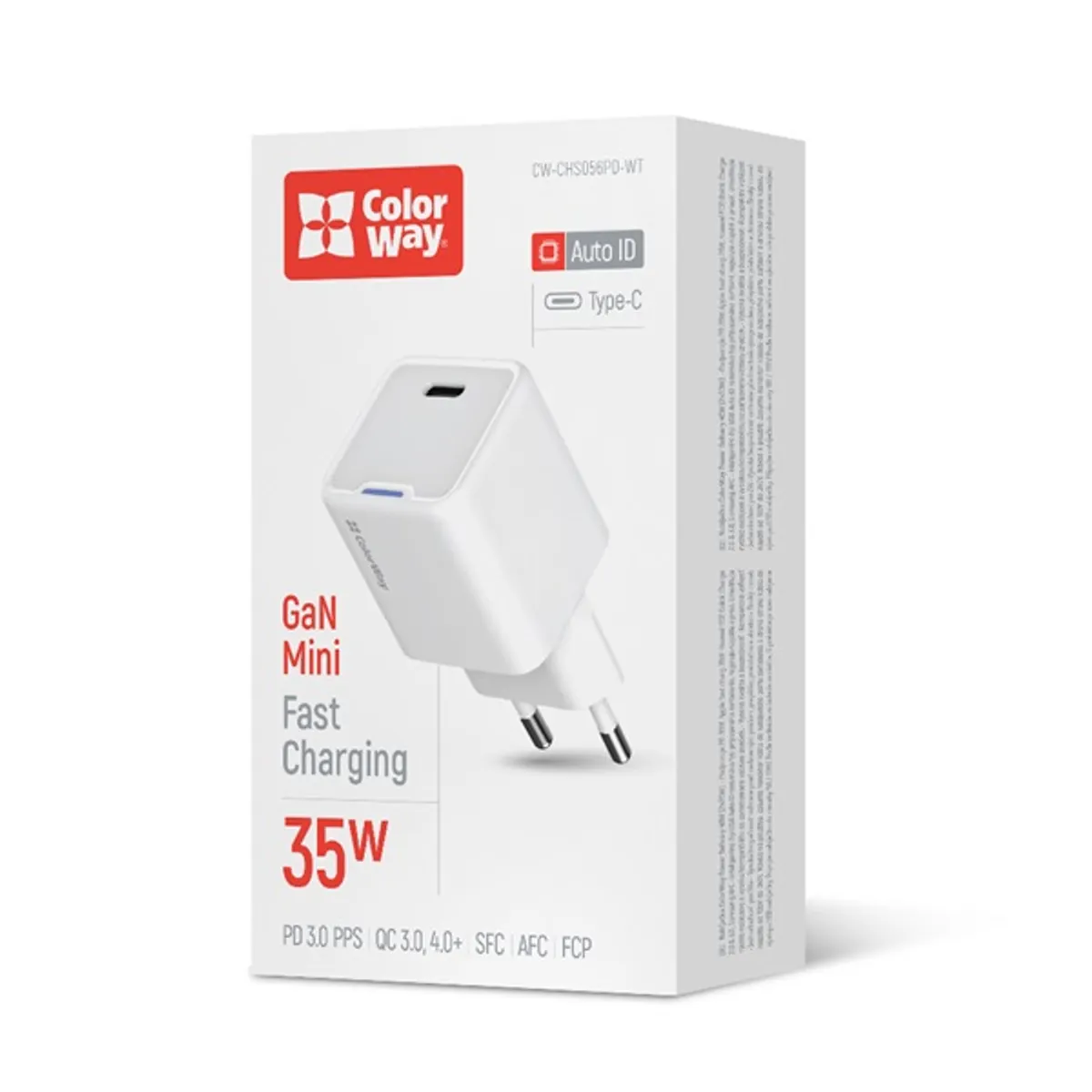 COLORWAY CW-CHS056PD-WT GaN Mini 35W PD PPS USB-C fehér #2