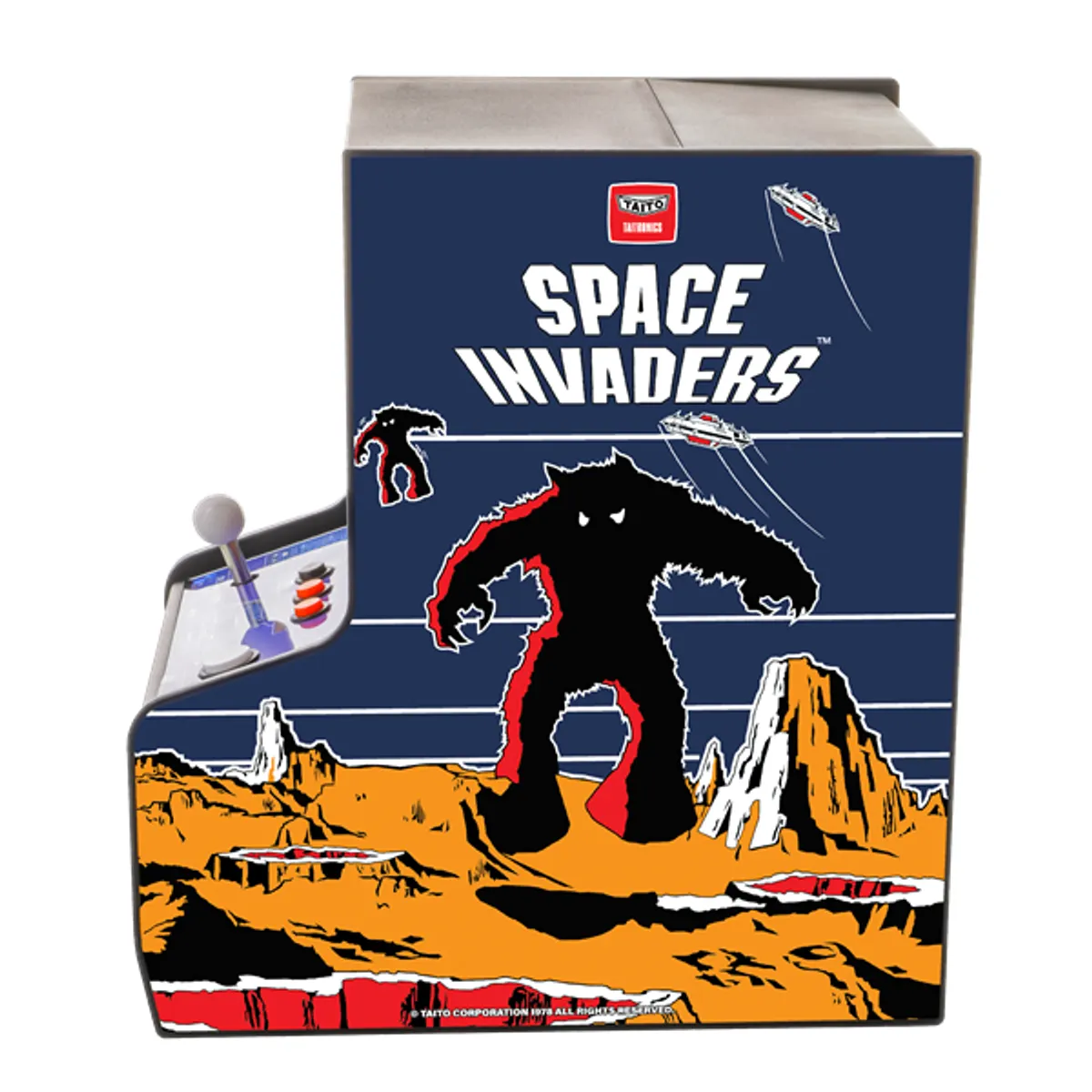 MY ARCADE DGUNL-3279 Space Invaders Micro Player 6.75" kijelző micro USB vagy 4x AA tápellátás 3,5 mm fejhallgató-csatlakozó hangerő-szabályzó #9