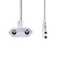 Nedis CEGL11055WT30 tápkábel, Euro dugó, IEC-320-C7, 2-pólusú, 3m, fehér #2