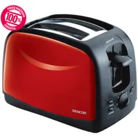 SENCOR STS 2652RD kenyérpirító 2 szeletes 850 W 7 fokozat automatikus középre igazítás kiolvasztás High Lift morzsatálca