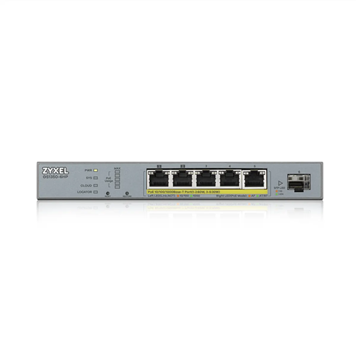 ZYXEL GS1350-6HP-EU0101F GS1350-6HP 5x GbE PoE 60W 1x SFP #2
