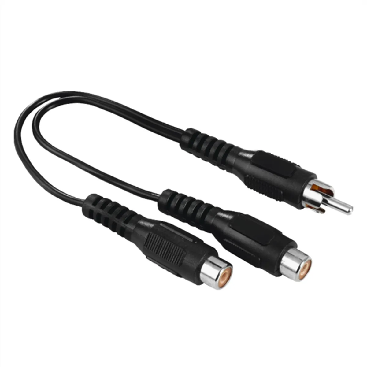 Hama 00205183 FIC RCA Y-adapter fekete 1 dugó - 2 aljzat #1