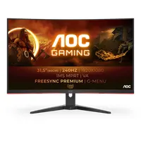 AOC C32G2ZE/BK G2 sorozat monitor 31.5" VA ívelt 1920x1080 1 ms HDMI DP VESA 100x100