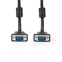 NEDIS CCGL59000BK50 VGA kábel 5 m fekete VGA dugasz WXGA 1280x768
