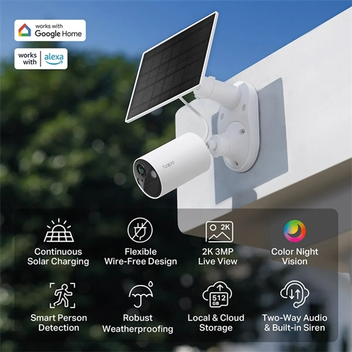 TP-LINK TAPO C410 KIT Tapo C410 kit 2K 2304x1296 AI-detekció IP65 Napelemes #3