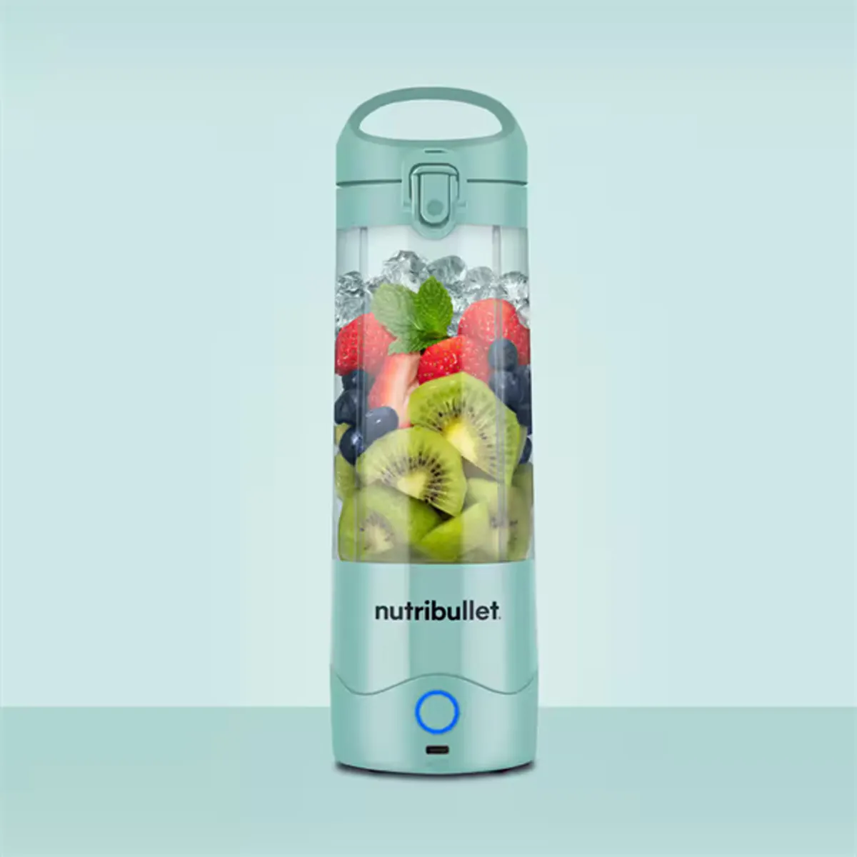 NUTRIBULLET NBP003.LBL hordozható turmixgép 475ml világoskék usb-c töltés 2000mAh #4