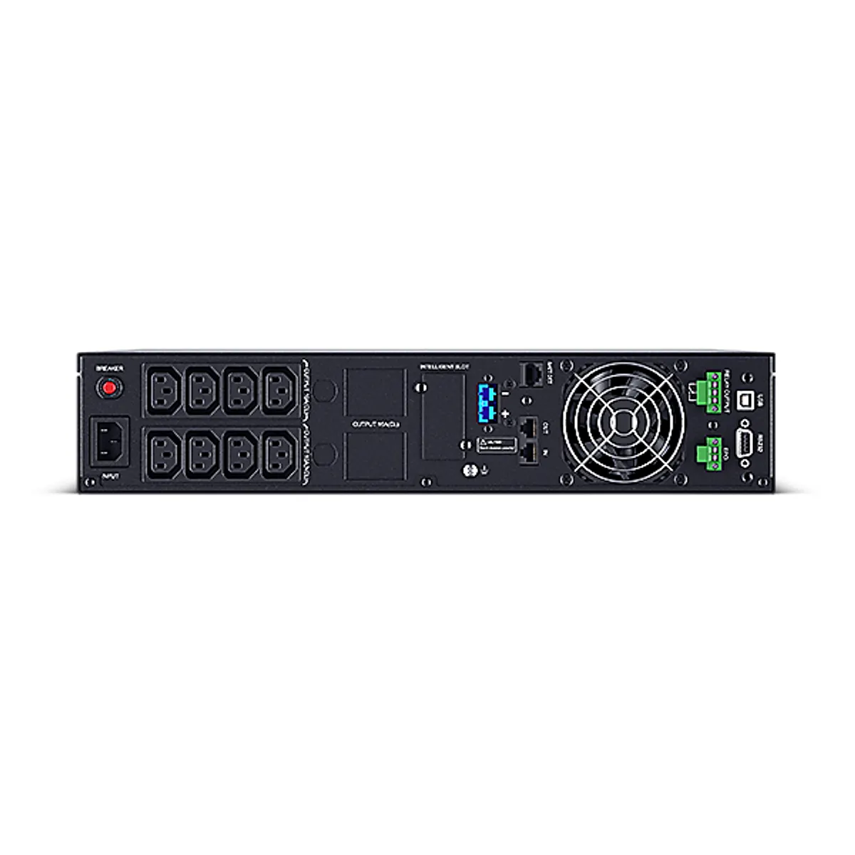 CYBERPOWER OLS1000ERT2UA UPS 1000VA-900W, 8x C13, LCD, online kettős konverzió, rack-tower, EBM-kompatibilis, ECO mód #4