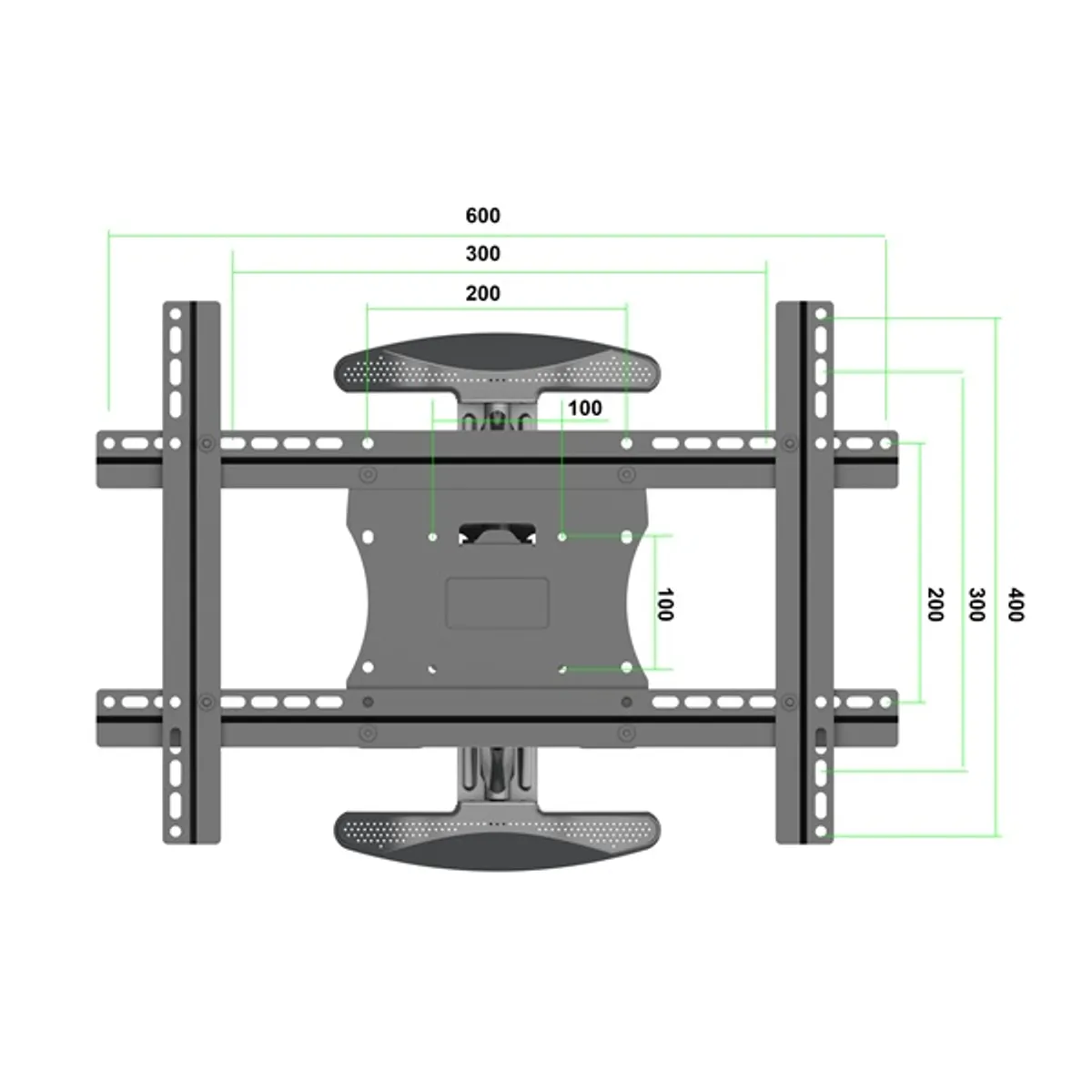 MULTIBRACKETS 7350105212307 Fali konzol 400x600 32"-55" VESA 100x100..400x600 max 30 kg fekete #5
