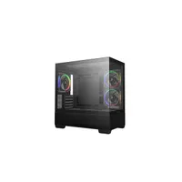 DEEPCOOL R-CG380-BKAGM3-G CG380 3F Micro-ATX üvegfalú fekete táp nélkül #2