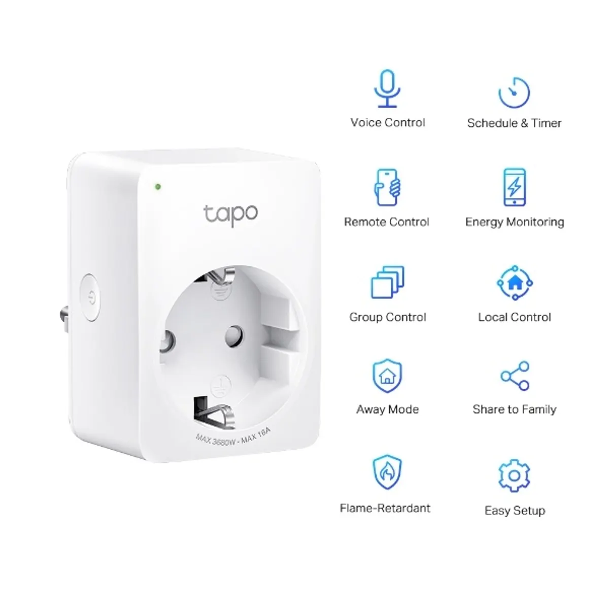 TP-LINK TAPO P110 Mini okos Wi-Fi dugalj energia megfigyeléssel #1