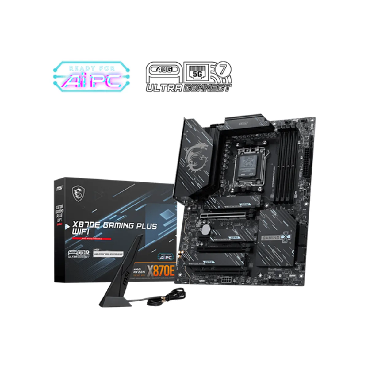 MSI PCC X870E GAMING PLUS WIFI X870E gaming plus wifi AM5 ATX DDR5 256GB 7200MHz 3x PCIe16 M.2 4 SATA III HDMI DP wifi 5Gbps #1