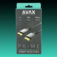 AVAX AVAX_AV901 DisplayPort kábel 2m fekete DP-DP #1