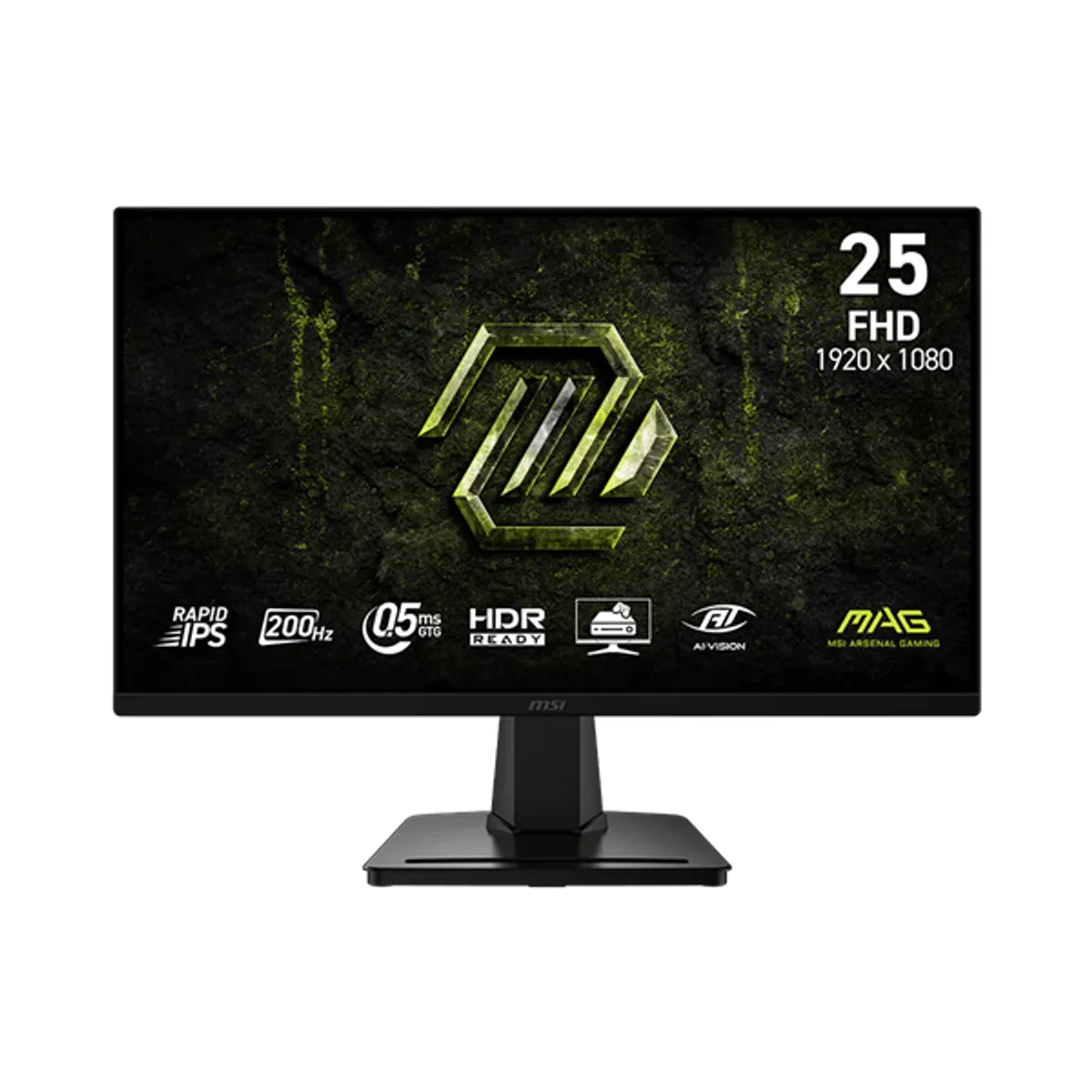 MSI DT 9S6-BC2CM-077 Játékmonitor 24.5" 1080p 200 Hz 0.5 ms Rapid IPS 178 VESA 100x100 HDMI DP fekete #1