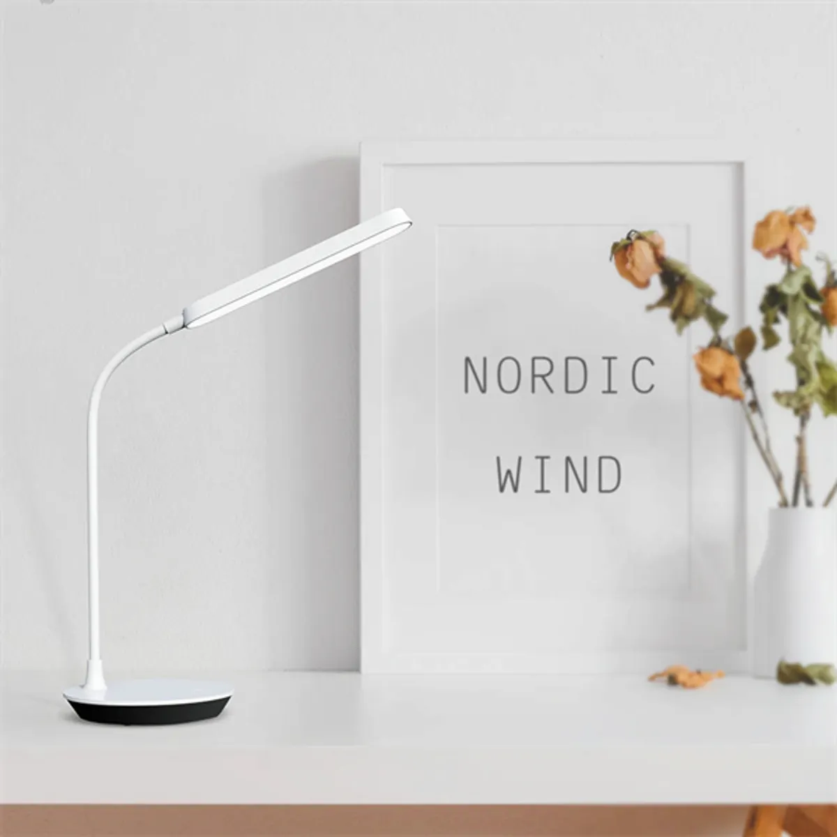 COLORWAY CW-DL12FB-W Asztali LED lámpa hordozható és rugalmas 360, 3 fényhőmérséklet, beépített akkumulátor, 36 LED, 4W, USB-C #3