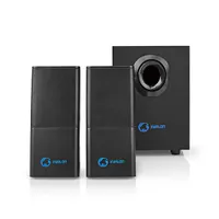 NEDIS GSPR10021BK 2.1 hangszóró USB tápellátás 30 W 4" mélynyomó 2x2" szatelit 3,5 mm jack #1