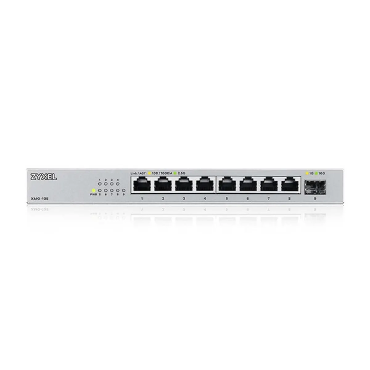 ZYXEL XMG-108-ZZ0101F XMG-108 8x2.5G, 1x SFP, PoE 60W, 60 Gbps, ventilátor nélküli, nem menedzselt #1