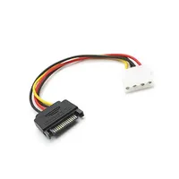 BlackBird BH1501 tápkábel sata 15 pin Molex 4 pin 12cm