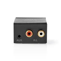 Nedis ACON2510BK digitális audiokonverter TosLink bemenet RCA digitális bemenet 3,5 mm kimenet 2x RCA kimenet integrált erősítő 24 bit 96 kHz #3