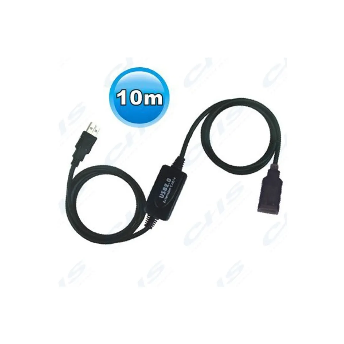 WIRETEK VE594 USB A-A aktív hosszabbító Hosszúság 10 m Vég1 USB A Male Vég2 USB A Female #1