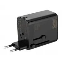 NEWELL NL3821 GaN utazó töltő 65W 2x USB-C 1x USB-A kivehető dugók 100-240V #5