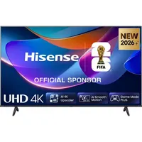 HISENSE 58A6S 58" 4K UHD okos LED televízió AI Upscaler AI Smooth Motion Játék mód Plus VRR ALLM Dolby Vision DTS Virtual:X VIDAA Voice #1