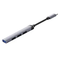 Colorway CW-HUB04 USB-C hub 4-port 1x USB 3.0, 3x USB 2.0 alumínium ötvözet sötétszürke 0,12 m #7