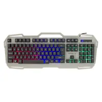 Whiteshark GK-1924HU Viking-2 HU kiosztás USB 2.0 membrán 104 gomb szivárványos háttérvilágítás fémlemez okostelefon tartó