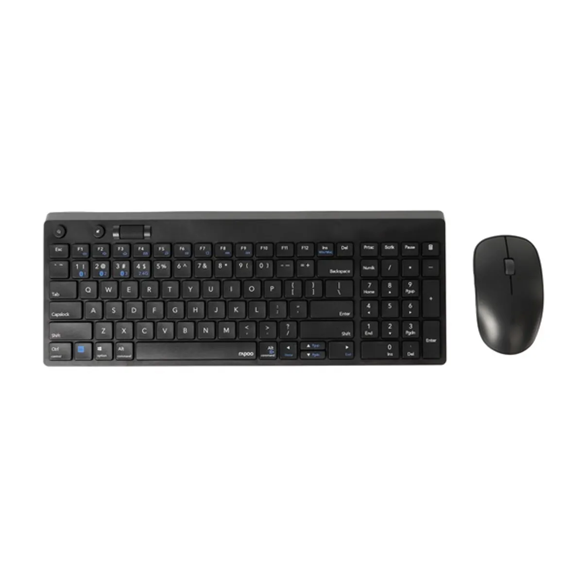 RAPOO 00192502 8050T multimode hu bluetooth és 2,4 gigahertz billentyűzet egér szett 1300 dpi 3 gomb #1