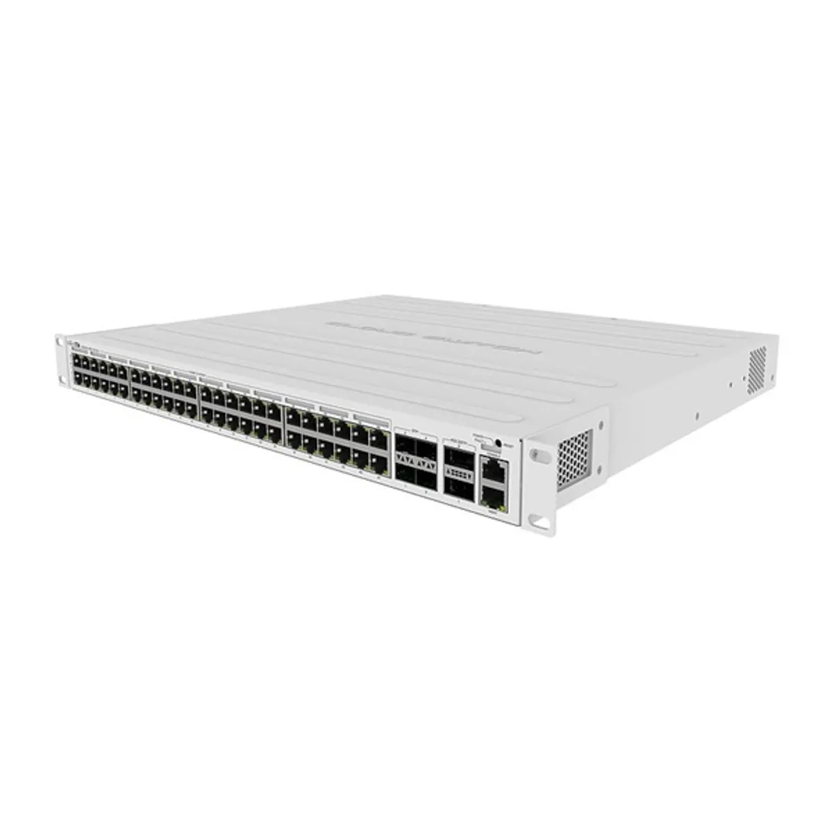 MikroTik CRS354-48P-4S+2Q+RM CRS354-48P-4S+2Q+RM 48x1GbE PoE, 4x10G SFP+, 2x40G QSFP+, rack #1
