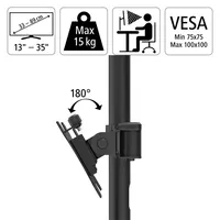 HAMA 00118494 Monitorkar dupla Full Motion 13"-35" 75x75,100x100 VESA #5