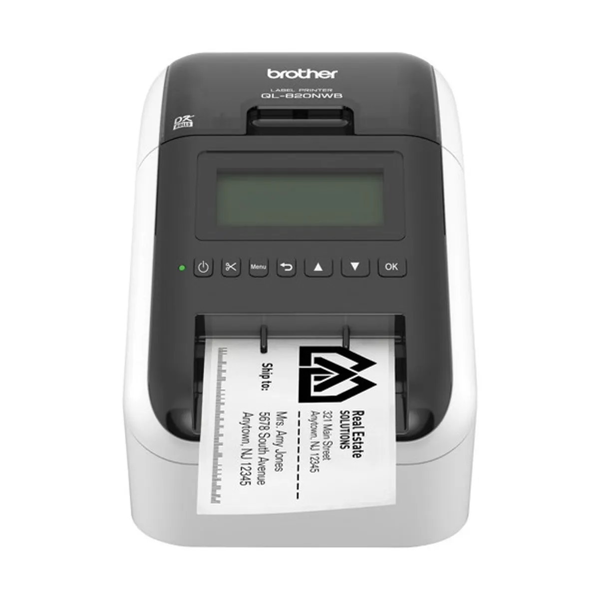 BROTHER QL820NWBCYJ1 QL-820NWBc asztali, direkt termál, 300 dpi, 176 mm másodpercenként, 62 mm címke, WiFi, Bluetooth, USB, vágóegység #1