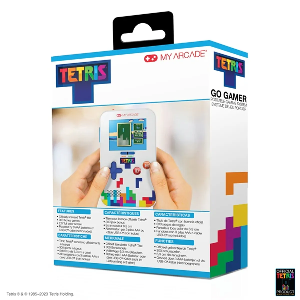 My Arcade DGUNL-7029 Go Gamer Tetris 2.5" színes kijelző beépített hangszóró 3xAAA vagy USB-C #2