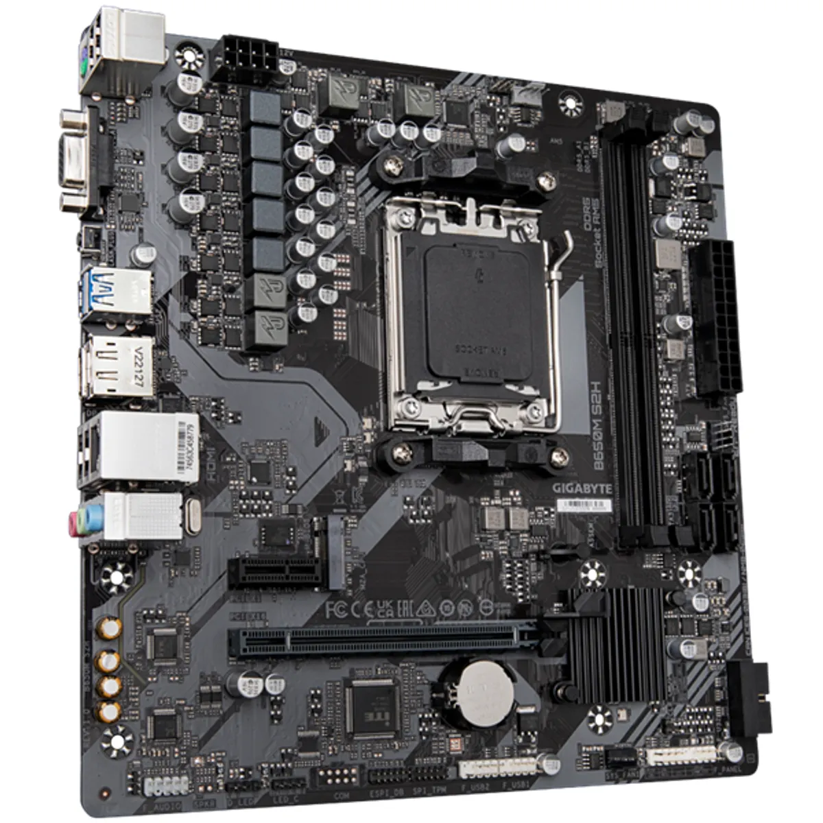GIGABYTE B650M S2H alaplap AM5 DDR5 M.2 PCIe 4.0 Micro ATX #1