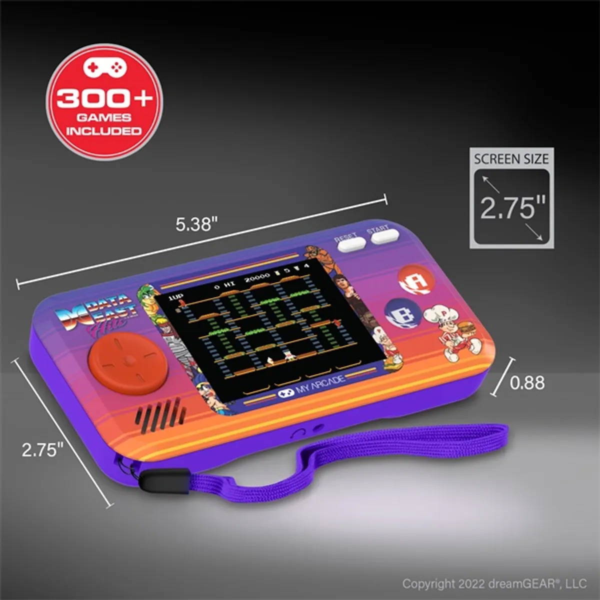 My Arcade DGUNL-4127 Pocket Player Data East 300 #6