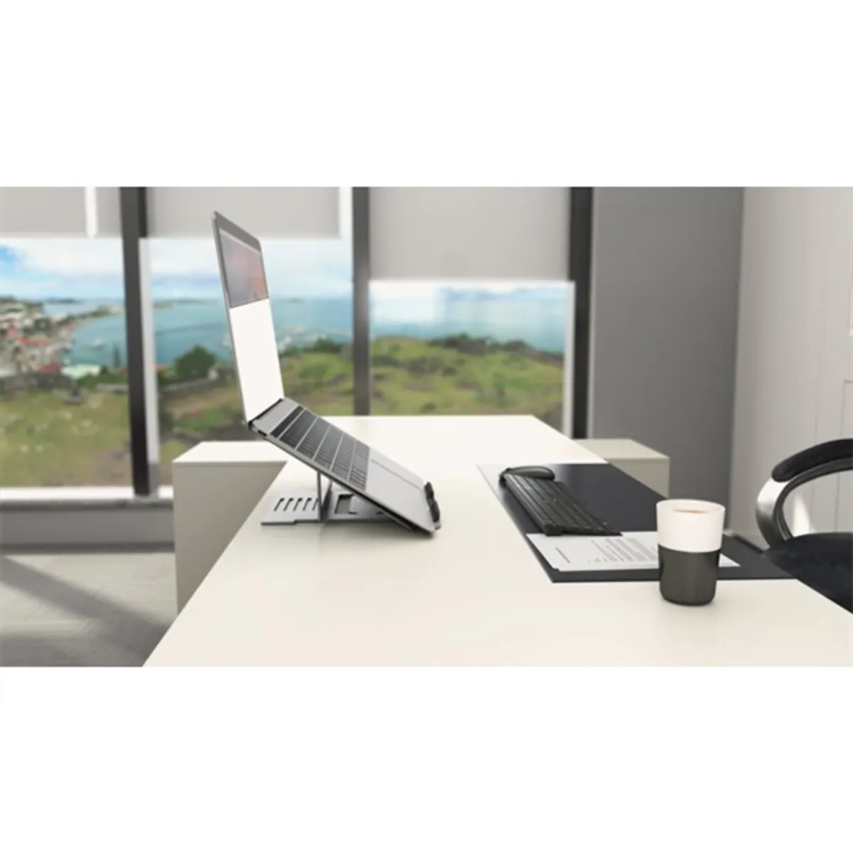 Kensington K50417WW Easy Riser alumínium laptopállvány 6 fokozatú magasságállítás 86-118 mm 22-33 fok 16"-os laptophoz 0,4 kg #2